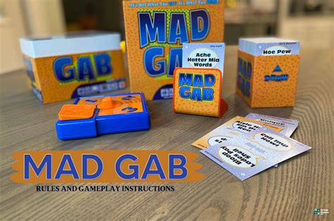 Mad Gab Rules (Learn how to play Mad Gab the card game) .